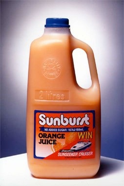 Sunburst Juice Bottle Design